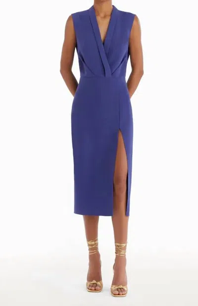 Amanda Uprichard Ronen Dress In Serenity In Brown