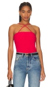Amanda Uprichard Ronit Top In Poppy