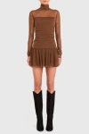Amanda Uprichard Rumi Dress In Brown