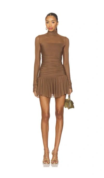 Amanda Uprichard Rumi Dress In Brown