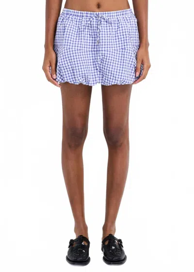 Amanda Uprichard Ryland Skort In Blue/white In Multi