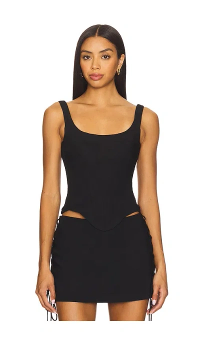 Amanda Uprichard Ryland Top In Black