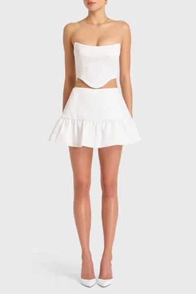 Amanda Uprichard Sabine Top In Ivory