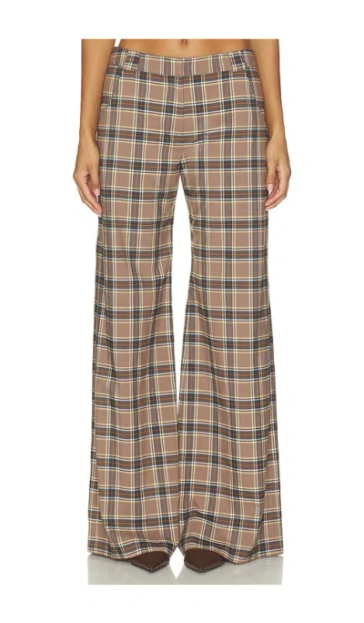 Amanda Uprichard Saddler Pants In Brown