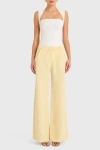Amanda Uprichard Saddler Pants In Cornsilk