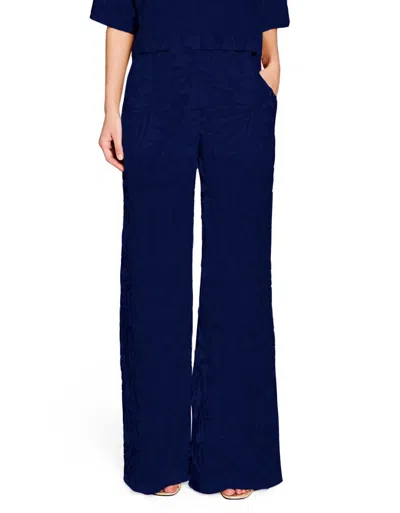 Amanda Uprichard Saddler Pants In Navy In Blue