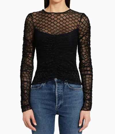 Amanda Uprichard Safira Top In Black