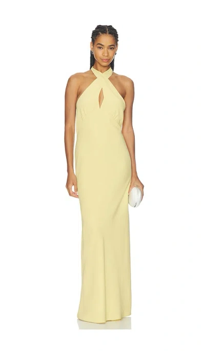 Amanda Uprichard Samara Maxi Dress In Yellow