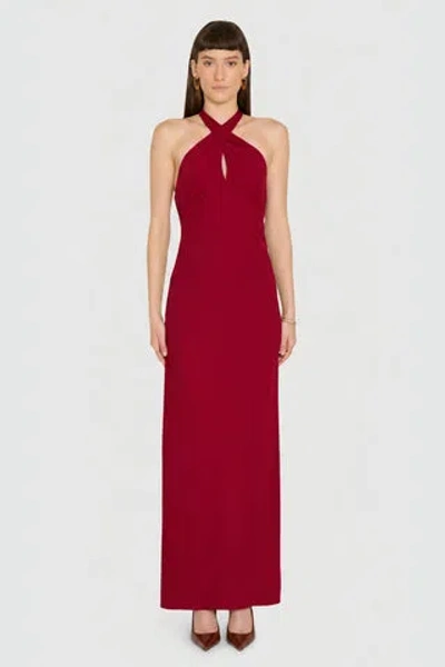 Amanda Uprichard Samara Maxi Dress In Red