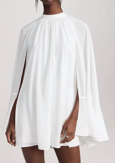 Amanda Uprichard Sancerre Cape Mini Dress In Ivory