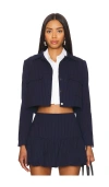 Amanda Uprichard Sanders Jacket In Navy