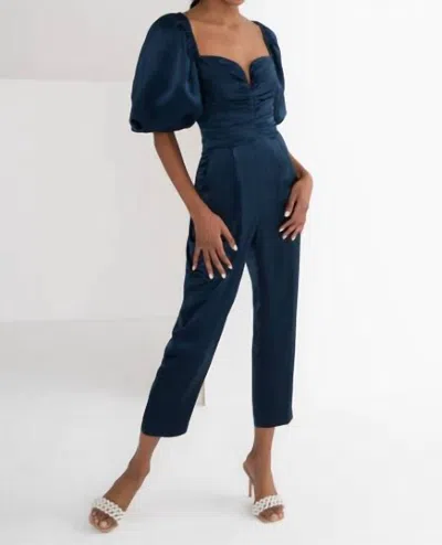 Pre-owned Amanda Uprichard Santucci Jumpsuit For Women In Ink Navy