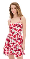 Amanda Uprichard Sarabeth Mini Dress In Multicolor In Poppy Field