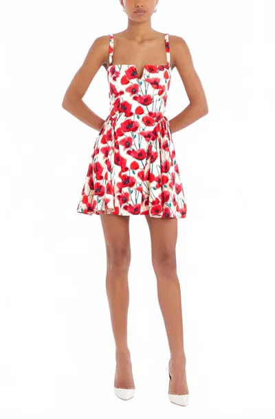 Amanda Uprichard Sarabeth Dress Poppy Field In Red