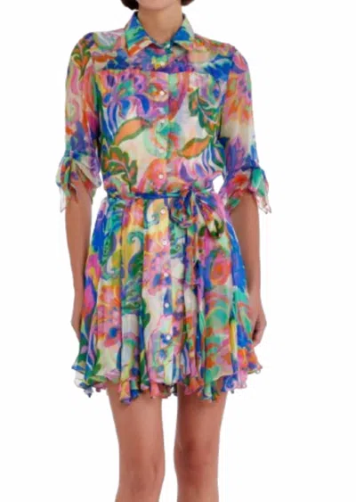 Amanda Uprichard Savannah Dress In Fleetwood Print In Multi