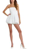 Amanda Uprichard Saylor Skort Romper In White
