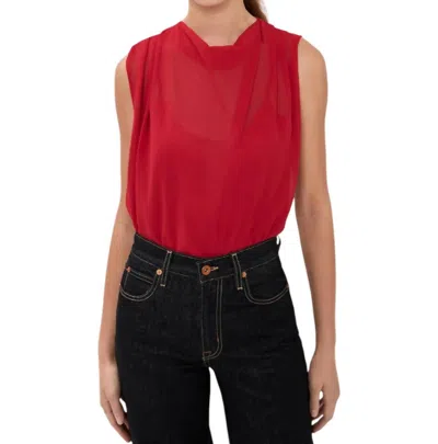 Amanda Uprichard Scala Top In Red