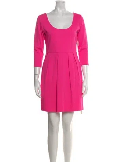 Pre-owned Amanda Uprichard Scoop Neck Mini Dress W/ Tags In Pink