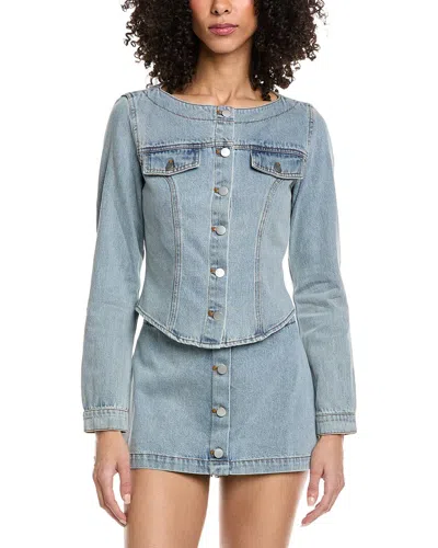 Amanda Uprichard Scorpio Top In Blue
