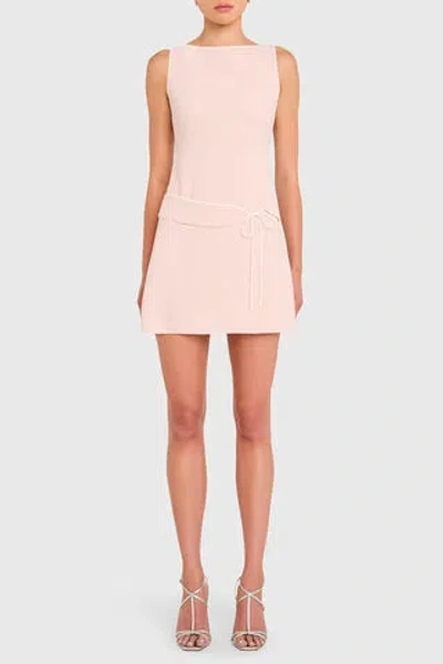 Amanda Uprichard Scotlyn Dress In Mochi,ivory