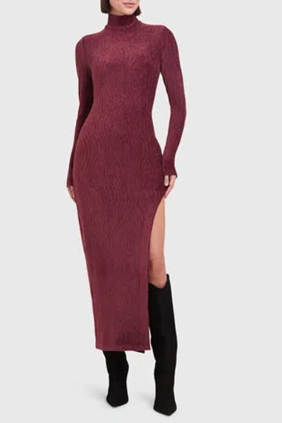 Amanda Uprichard Secora Dress In Burgundy