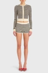 Amanda Uprichard Seine Cardigan In Black,cream