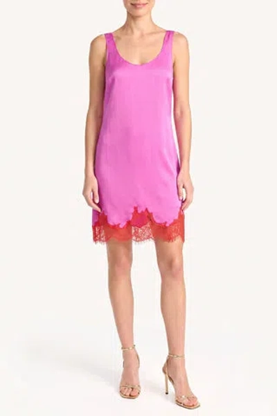 Amanda Uprichard Selia Silk Dress In Pink