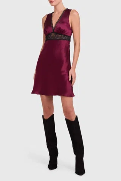Amanda Uprichard Seren Dress In Wine