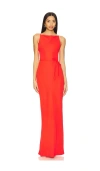 Amanda Uprichard Shaelyn Maxi In 深红色
