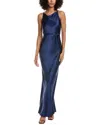 Amanda Uprichard Shaelyn Silk Maxi Dress In Blue