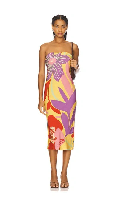 Amanda Uprichard Shiran Dress In Yellow