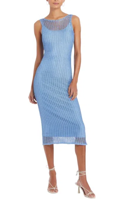 Amanda Uprichard Shivonne Crochet Knit Dress In English Lavender In Multi