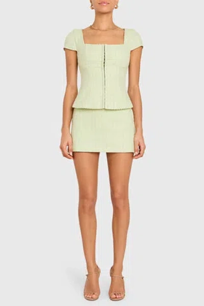 Amanda Uprichard Short Sleeve Antonia Top