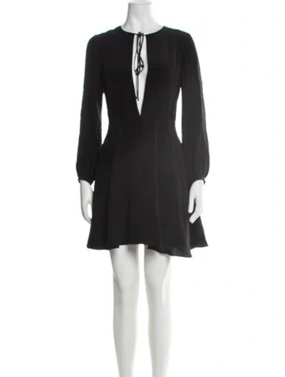Pre-owned Amanda Uprichard Silk Mini Dress In Gray