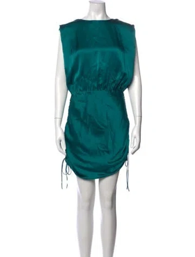 Pre-owned Amanda Uprichard Silk Mini Dress In Multi