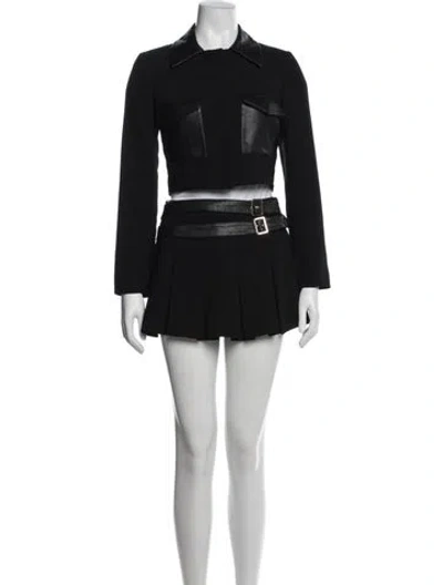 Pre-owned Amanda Uprichard Skirt Set In Black