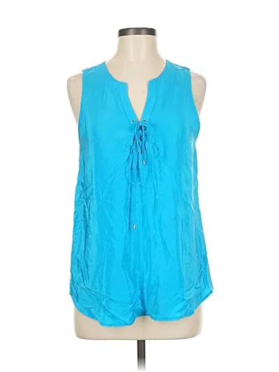 Pre-owned Amanda Uprichard Sleeveless Blouse In Blue