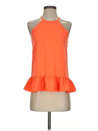Pre-owned Amanda Uprichard Sleeveless Blouse In Orange