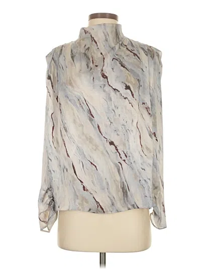 Pre-owned Amanda Uprichard Sleeveless Blouse In Silver