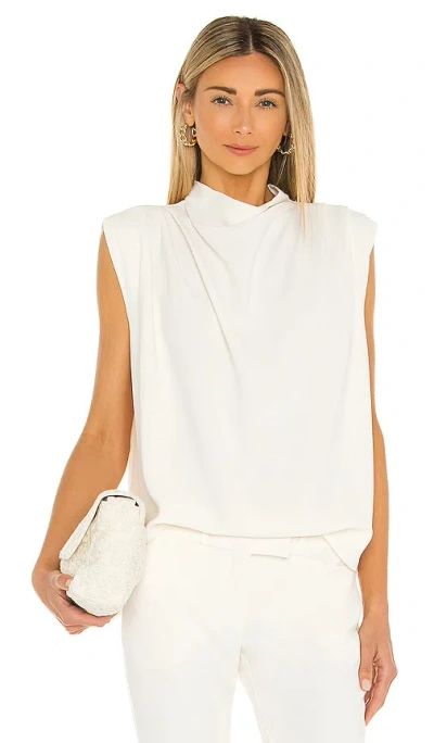 Amanda Uprichard Sleeveless Fabienne Top In Ivory