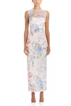 Amanda Uprichard Sleeveless Lyle Midi Dress In Lorelei In Beige