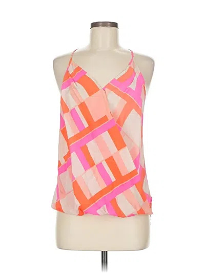Pre-owned Amanda Uprichard Sleeveless Silk Top Pink Halter Neckline Tops