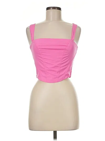 Pre-owned Amanda Uprichard Sleeveless Top Pink Strapless Neckline Tops