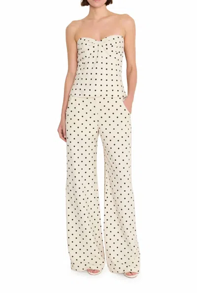 Amanda Uprichard Soho Luxe Linen Blend Set In Beige Black In White