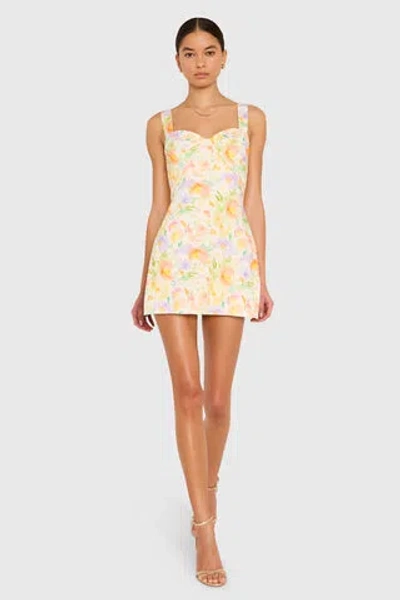 Amanda Uprichard Soho Romper In Orange