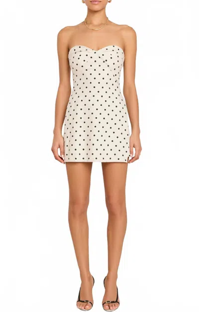 AMANDA UPRICHARD SOHO SKORT ROMPER IN BEIGE BLACK
