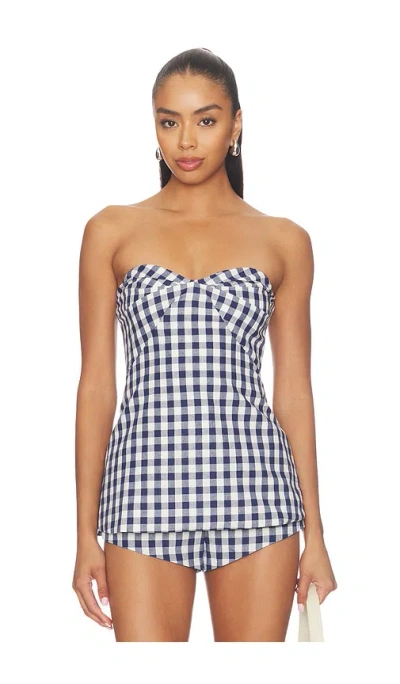 Amanda Uprichard Solinda Tunic In Blue