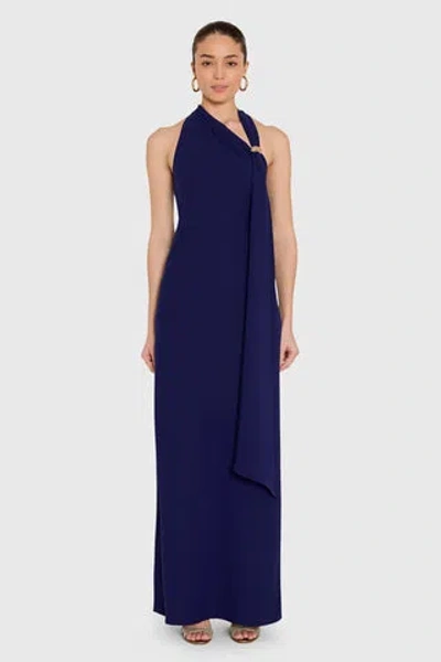 Amanda Uprichard Sonya Maxi Dress In Blue
