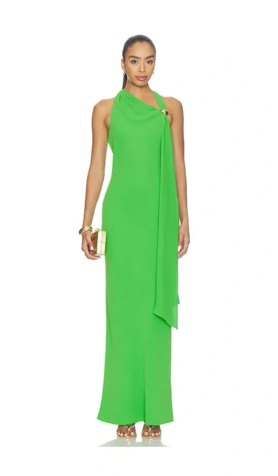 Amanda Uprichard Sonya Maxi Dress In Green