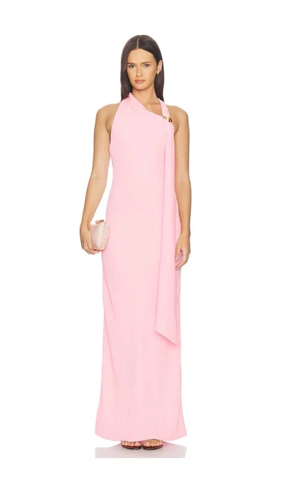 Amanda Uprichard Sonya Maxi Dress In Pink